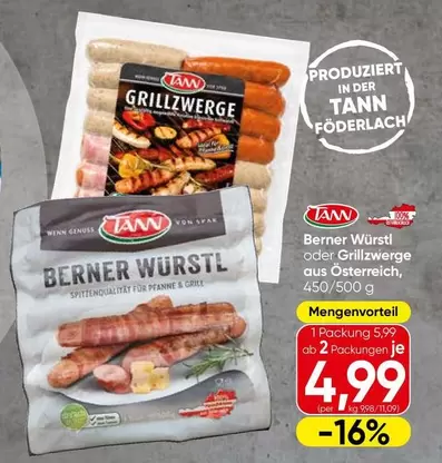 Berner - W
urstl oder Grillw
erge