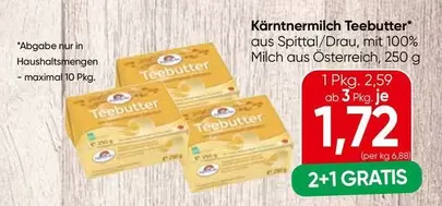 Kärntnermilch Teebutter