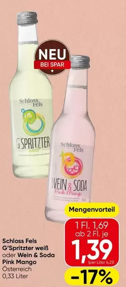 Pink - G'Spritzer weiß oder Wein & Soda Mango