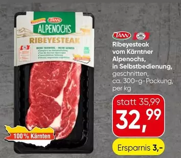 Ribeyesteak vom Kärntner Alpenochs