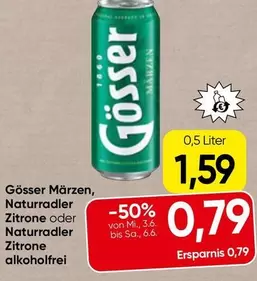 Gößer Märzen, Naturradler Zitrone oder Naturradler Zitrone alkoholfrei