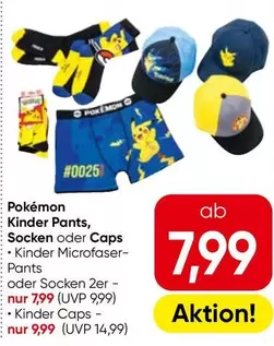 Pokemon - Kinder Pants, Socken oder Caps