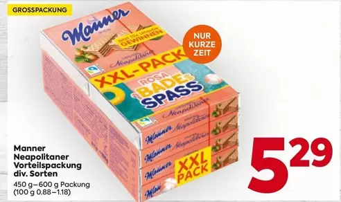 Manner - Neapolitaner Vorteilsspackung
