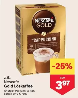 Gold -  Löskaffee Cappuccino