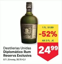 Diplomático Rum Reserva Exclusiva