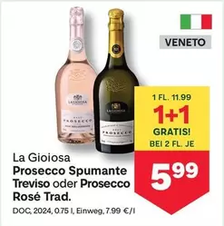 Prosecco Spumante Treviso oder Prosecco Rosé Trad.