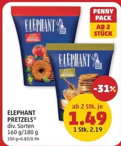 ELEPHANT PRETZELS
