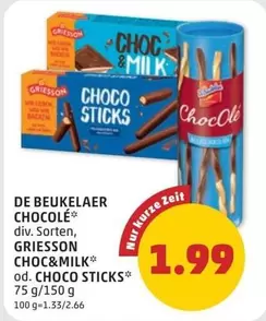 CHOC & MILK od. CHOCO STICKS