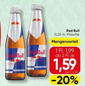 Red Bull - 0,25-lt.-Flasche