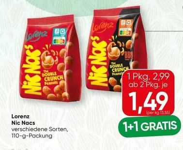 Nic Nacs Double Crunch Peanuts
