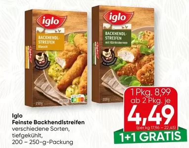 Feinste Backhendlstreifen