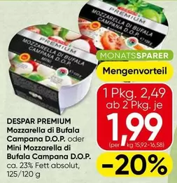 Mozzarella di Bufala Campana D.O.P. oder Mini Mozzarella di Bufala Campana D.O.P.