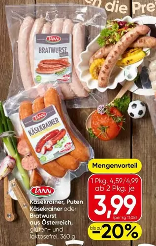 Käse-Krainer oder Bratwurst