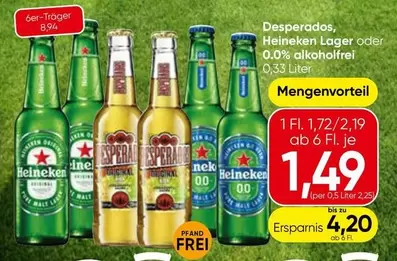 Desperados - , Heineken Lager oder 0.0% alkoholfrei