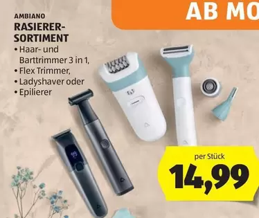 Flex - Haar- und Barttrimmer 3 in 1,  Trimmer, Ladyshaver oder Epilierer