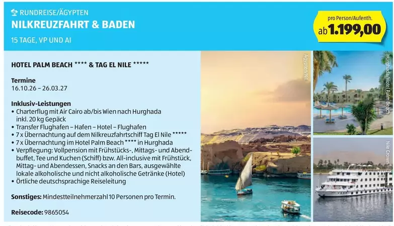 Baden - NILKREUZFAHRT & BADEN