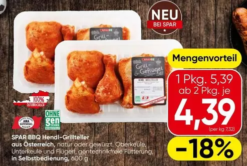 Ama - SPAR BBQ Hendl-Grillteller