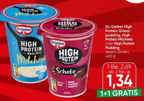 High Protein Griess-Pudding, High Protein Milchreis oder High Protein Pudding