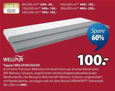 Gold - Topper WELLPUR GULEN
