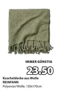 Kuscheldecke aus Wolle