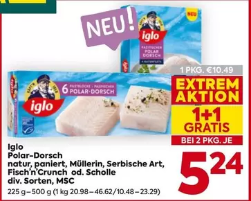 Polar - -Dorsch Natur, paniert, Müllerin, Serbische Art, Fisch'n'Crunch od. Scholle div. Sorten
