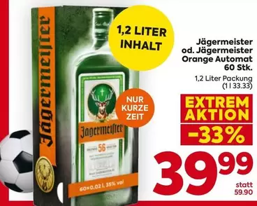 Orange - Jägermeister od. Jägermeister Automat