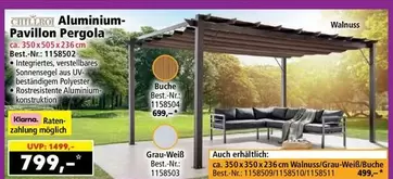 Aluminium-Pavillon Pergola