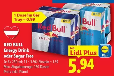 Red Bull - Energy Drink oder Sugar Free