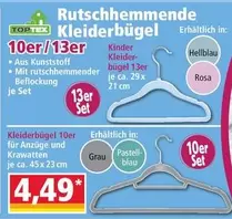 Kinder - Rutschhemmende Kleiderbügel