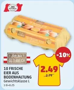 Ama - 10 FRISCHE EIER AUS BODENHALTUNG