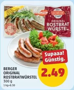 ORIGINAL ROSTBRATWÜRSTEL