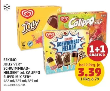 Mix - ESKIMO JOLLY 9ER SCHWIMMBAD-HELDEN od. CALIPPO SUPER MIX 5ER