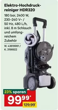 Elektro-Hochdruckreiniger HDR320 W. 43619991 / K. 3198922