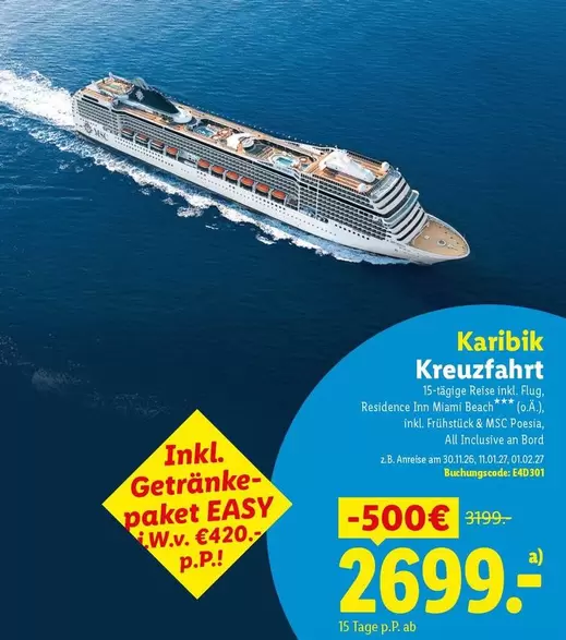 Easy - Karibik Kreuzfahrt