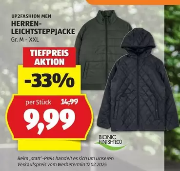 HERREN-LEICHTSTEPPJACKE
