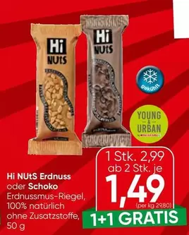 Hi NuTS Erdnuss oder Schoko