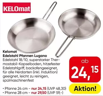 Edelstahl Pfannen Lugano