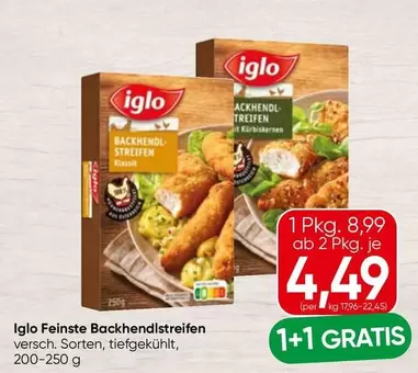 Feinste Backhendlstreifen
