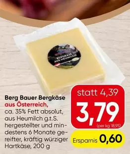 Berg - käse aus Österreich