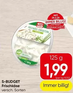 Frischkäse versch. Sorten