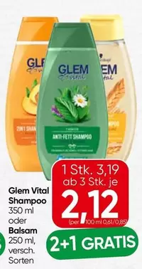 Glem Vital Shampoo or Balsam