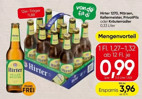 Hirter 1270, M
uevo, Kellermeister, PrivatPils oder Kr
uevoerradler