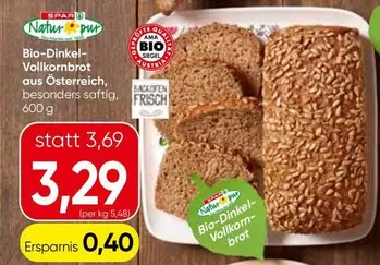 Bio-Dinkel-Vollkornbrot