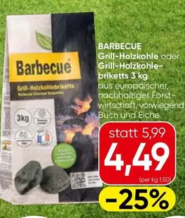 Grill-Holzkohle oder Grill-Holzkohle-briketts 3 kg
