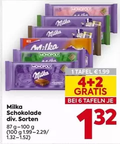 Milka - Schokolade div. Sorten