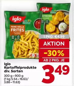 Kartoffelprodukte div. Sorten