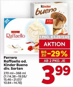 Kinder - Raffaello od.  Bueno