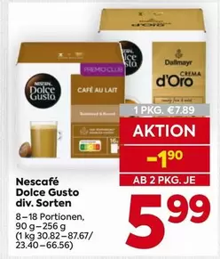 Nescafé Dolce Gusto div. Sorten