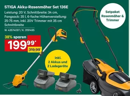 Akku-Rasenmäher Set 136E