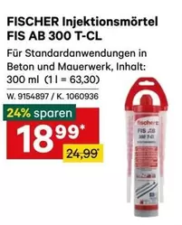 Fischer - FISCHER Injektionsmörtel FIS AB 300 T-CL
